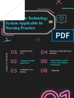 Information Technology System Applicable in Nursing Practice