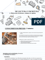 Diapositiva Técnicas de Lectura y Escritura 3 Informe