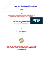 Manufacturing and Testing of Propellant Tank