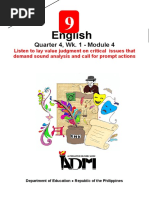 English: Quarter 4, Wk. 1 - Module 4