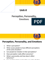 Unit 2 Perception-Personality & Emotion