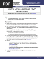 Central Venous Pressure (CVP) Measurement: Key Points