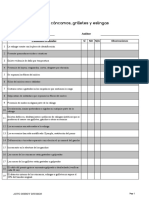 Checklist Cáncamos, Grilletes y Eslingas