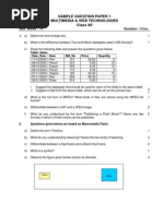 Sample Question Paper 1 Multimedia & Web Technologies Class XII