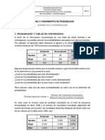 Probabilidad y Tablas de Contingencia