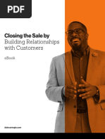 Closing The Sale By: Building Relationships With Customers