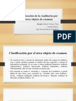 3.clasificación Por El Área Objeto Del Examen