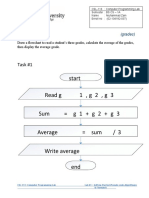 Start Read G 1, G 2, G 3 Sum G 1 + G 2 + G 3 Average Sum / 3 Write Average End