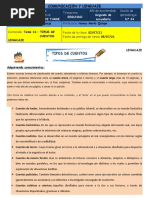 2° Tema 14, Tipos de Cuentos