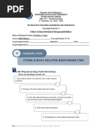 Other School Related Responsibilities: Learning Task
