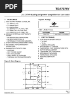 2 X 35W Dual/quad Power Amplifier For Car Radio: TDA7375V