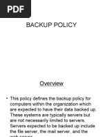 5 Backup Policy