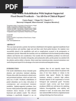 Full Mouth Rehabilitation With Implant-Supported Fixed Dental Prosthesis - 'An All-On-6 Clinical Report'