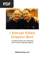 AGC I Almost Killed Drayton Bird