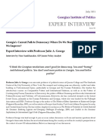 Georgia's Current Path To Democracy: Where Do We Stand and How Should We Improve? Expert Interview With Professor Julie A. George