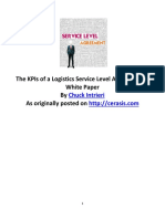 The KPIs of A Logistics Service Level Agreement A White Paper