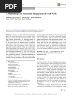 A Methodology For Sustainable Management of Food W