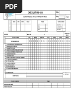 CHECK LIST Equipos Airless de Pintado Por Aspercion