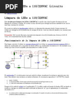 Lámpara de Leds A 110/220vac (Circuito Impreso) Lámpara de Leds A 110/220vac