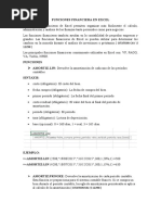 Funciones Financiera en Excel