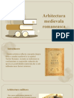 Arhitectura Medievala Romaneasca