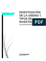 Investigación de La Unidad 1 Tipos de Investigación