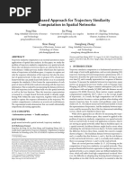 A Graph-Based Approach For Trajectory Similarity Computation in Spatial Networks