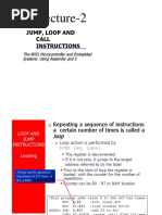 Lecture-2: Jump, Loop and Call Instructions