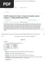 NCERT Solutions For Class 11 Science Computer Science Chapter 5 - Getting Started With Python