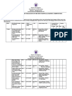 MTB 2 Proposed Schedule For The Utilization of The Most Essential Learning Competencies