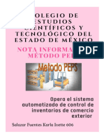 Nota Informativa Método Peps