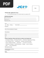 Membership Application Form JCI VIGAN