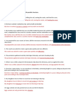 Quiz: Grade 9 Saint Bernard Topic: Sentence Parallelism Direction: Rewrite The Sentence With Parallel Structure