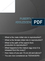 Puberty & Adolescence