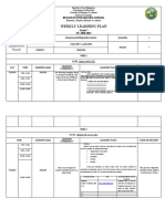 Weekly Home Learning Plan