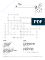 Name: Date: Class: Teacher:: Free Printable Crosswords