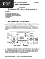 Embedded Systems Introduction: 1.1 Microcontroller Organization