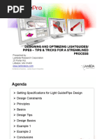 Designing and Optimizing Lightguides/ Pipes - Tips & Tricks For A Streamlined Process