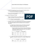 Chapter 14: Nonparametric Statistics and The Chi-Square Test of Independence