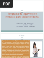 Programa de Intervención de Lectura