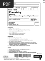 Specimen QP - Paper 1 Edexcel Chemistry A-Level