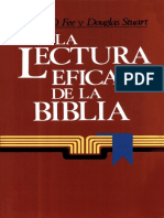 Gordon D. Fee - La Lectura Eficaz de La Biblia