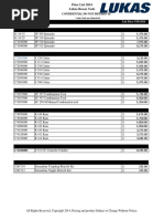 2014 Lukas Price List