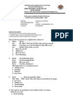 Soal PAS Bahasa Inggris Kls 7 SEMESTER 1 2020