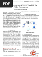 Performance Analysis of Webrtc and Sip For Video Conferencing