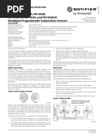 FST-951, FST-951-IV, FST-951R, FST-951R-IV, FST-951H, and FST-951H-IV Intelligent Programmable Temperature Sensors