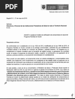 Comunicado IPS - Nuevo Modelo Verificación en Salud Programa Familias en Acción