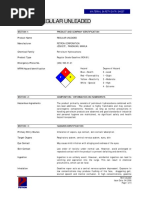 Petron Regular Unleaded: Material Safety Data Sheet