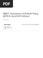 Assessment - of - Pothole - Using - QGIS - and - AutoCAD So