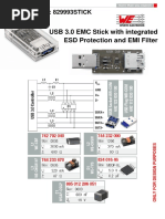 USB 3.0 EMC Stick With Integrated ESD Protection and EMI Filter